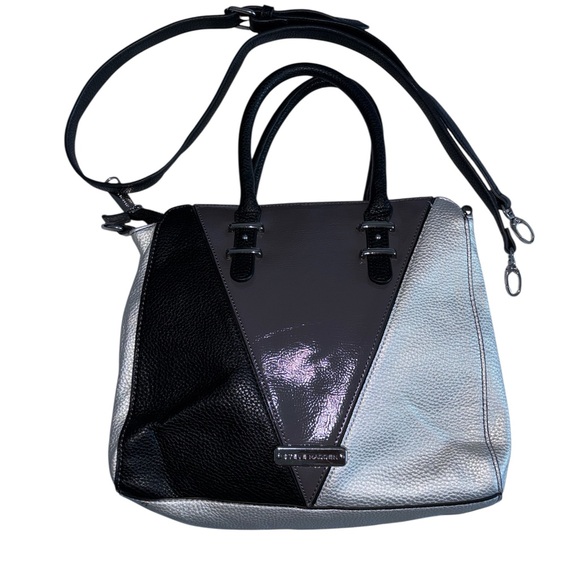 Steve Madden Other - Steve Madden Black and Gray Satchel Pre-Loved Minor call outs shown